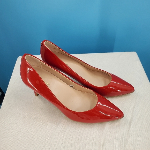Kate Spade red patent leather pumps 7.5M - Picture 4 of 15